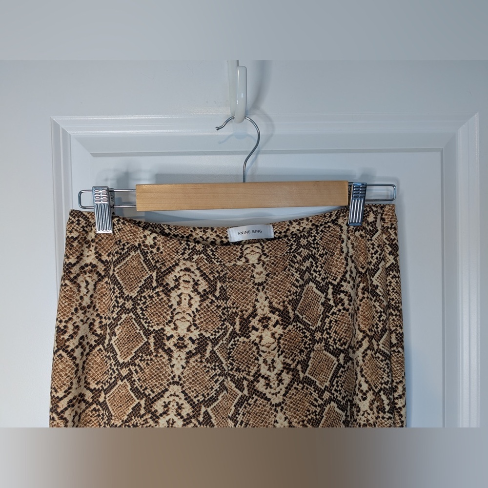 Anine Bing Women’s Python Print Split Cuff Cigare… - image 6